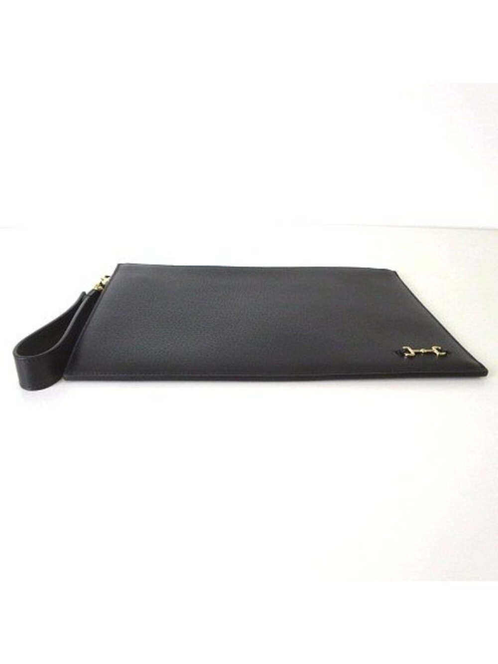 Gucci Horsebit Leather Clutch Black Purse - Picture 9 of 9